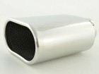 Auspuffendrohr Auspuffblende Edelstahl universal oval 135x76 mm