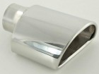 Auspuffendrohr Auspuffblende Edelstahl universal oval 135x83 mm