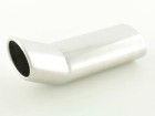 Auspuffendrohr Auspuffblende Edelstahl universal oval 108x68 mm